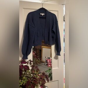 Anthropologie “Flat White” Blue Cardigan Sweater